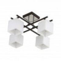 Distribuidor - Lâmpadas Diversas | Lâmpadas Modernas | LAMPARA ELBRUS 4XE27 WENGUE/CROMO 26X46X46 CM Ref: 152754020